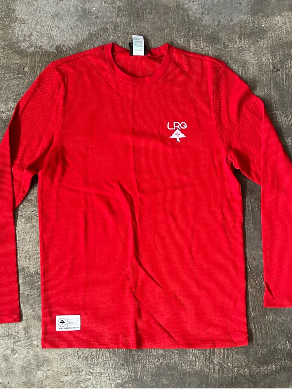LRG Red Thermal Long Sleeve Shirt